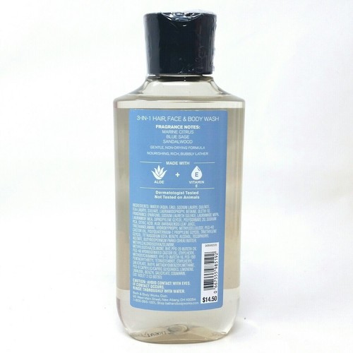 Bath & Body Works Men's CLEAN SLATE 3-IN-1 Hair, Face & Body Wash ~New & Sealed - Picture 2 of 2