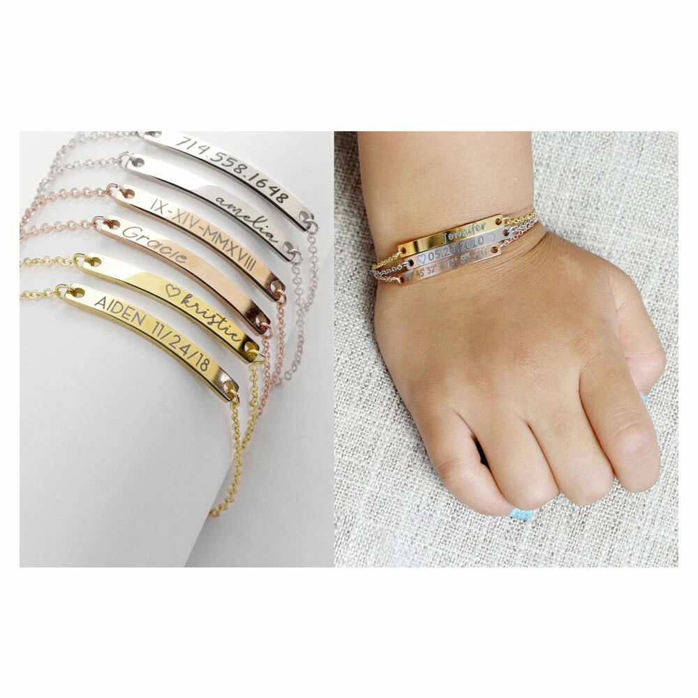 14K Gold ID Bracelet for Baby - Santayana