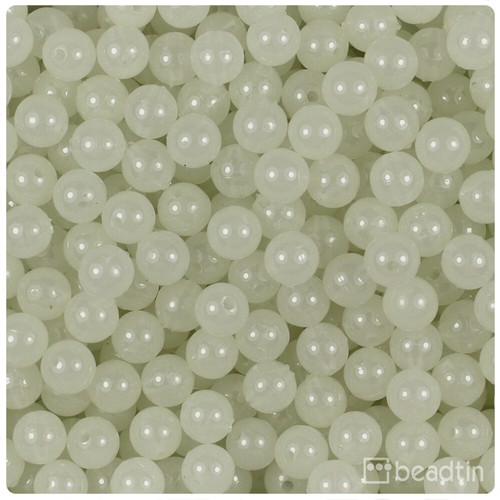 BeadTin Glow 8mm Round Plastic Beads (300pcs) - Color choice - Picture 5 of 9