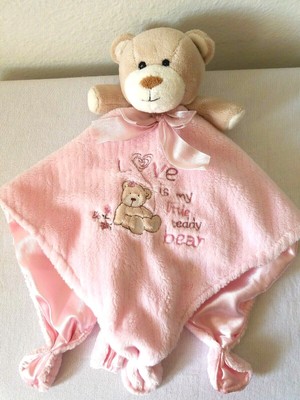 pink bear security blanket