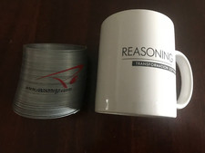 Slinky & associated white mug from 'Reasoning' (a software company)