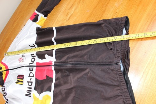 Mid Devon CC Long Sleeve Cycling Jersey Full Zip Made in Italy Size M - Picture 9 of 9
