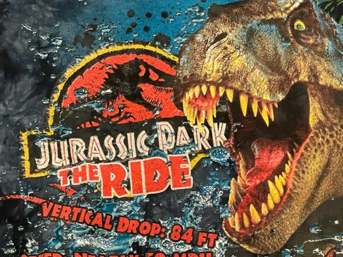 Vintage JURASSIC PARK - The Ride Universal Studios Hollywood tie dye shirt Small - Picture 4 of 10