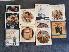 Lot of 8 Vintage CED Spectravision Videodiscs Drama/Action Free Shipping