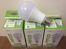 LED 15 Watt Bulbs Warm White Standard  GLS E27 Large Edison Screw Pack of 3