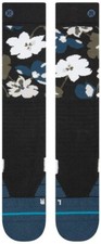 Stance Fields Snow Poly Blend Snowboard Socks Small Women's 5-7.5 Black New