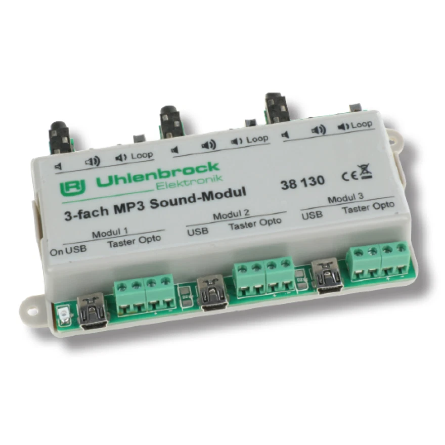 Uhlenbrock 32015 Kompakt Soundmodul 6 Kl. MicroSUSI +Lautsprecher