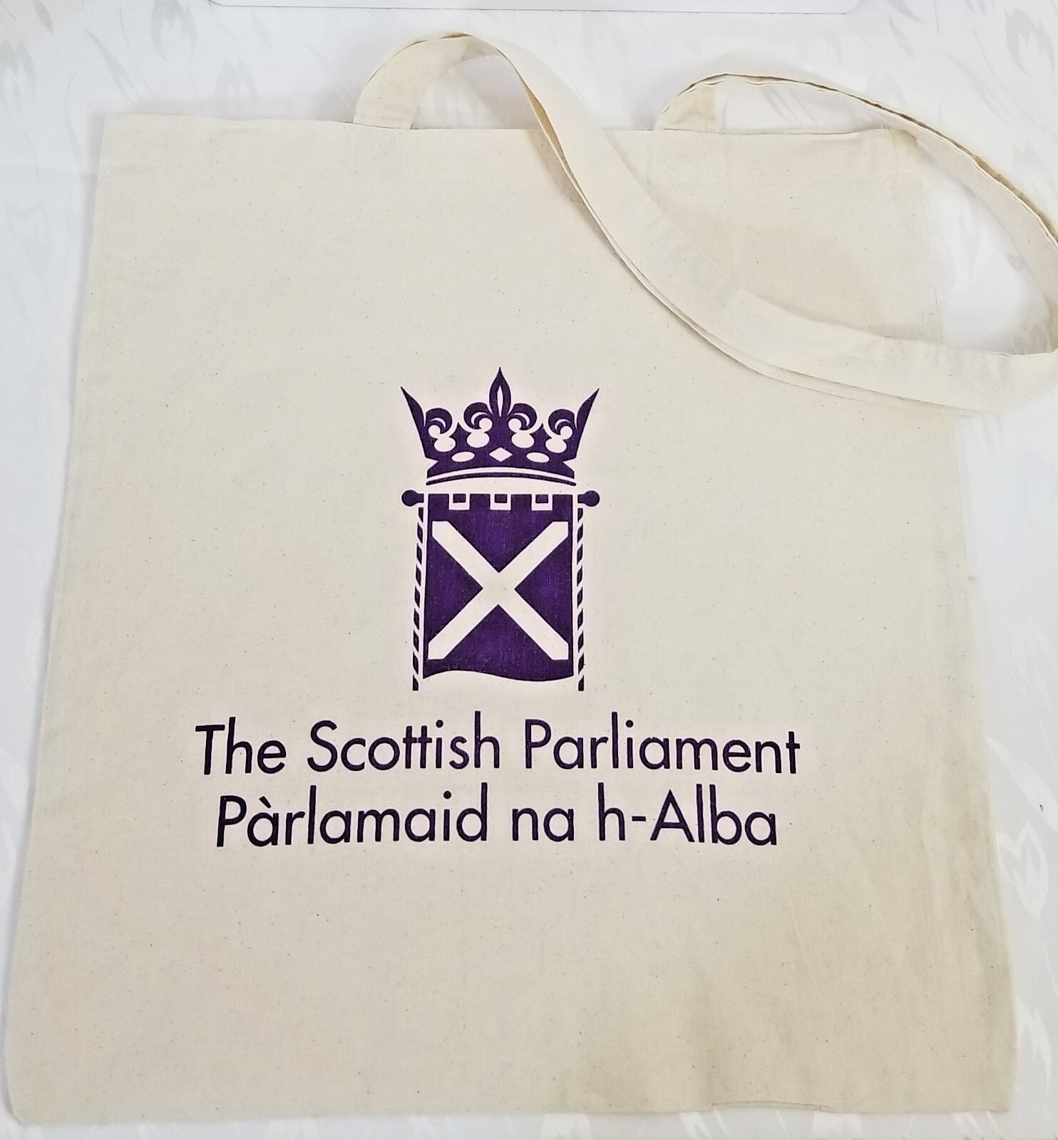 Scottish Parliament Canvas Tote Bag 15x15in Shoulder Bag Parlamaid na h-Alba