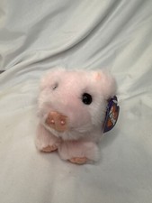New Puffkins Percy the Pink Pig Plush Stuffed Swibco Retired Vintage Toy
