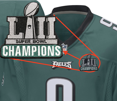Philadelphia Eagles Champions Patch For Football Jersey ...