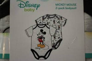 Paquete De 2 Bebé Niños Mickey Mouse traje de baño de 6 - 9 meses  Enredadera Traje De una pieza Lote | eBay