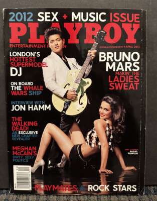 2012 April Playboy Magazine, Bruno Mars, Raquel Pomplun (PB18)