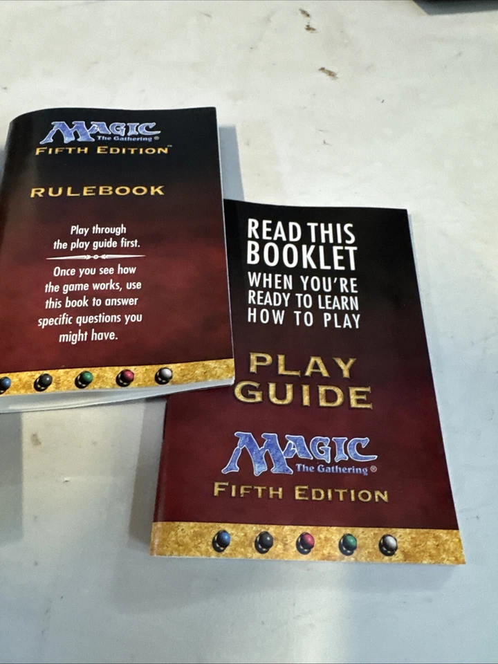 Magic the Gathering MTG: 5th Edition Rule Book / Play Guide & Original Box RARE - Image 4 of 4