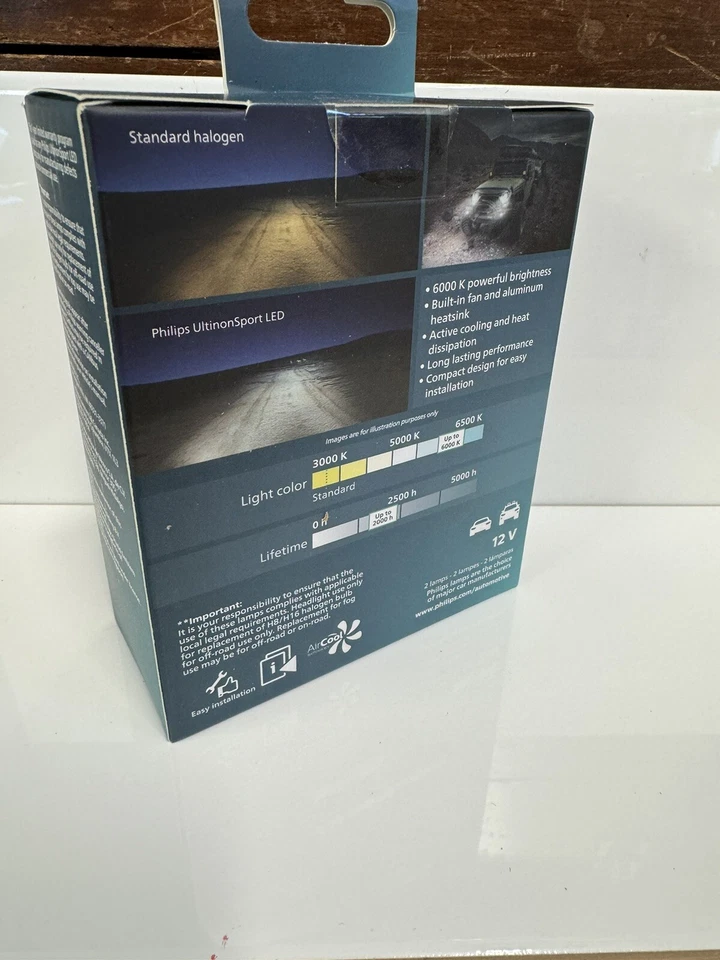 PHILIPS UltinonSport H8 LED Fog Lights - Image 3 of 4