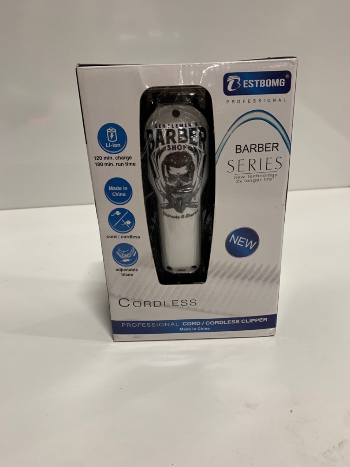 BESTBOMG Professional Cordless Hair Clippers Rechargeable Haircut Kit with Updated Features