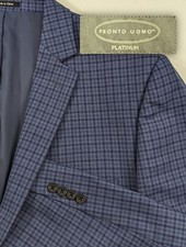 Pronto Uomo Platinum Blazer Sport Coat Two Button Wool Suit Jacket 48R Wool