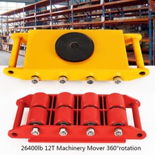 Schwerlastrolle Transportfahrwerk Panzerrollen Panzerrolle 6/8 Roller Gelb/Rot