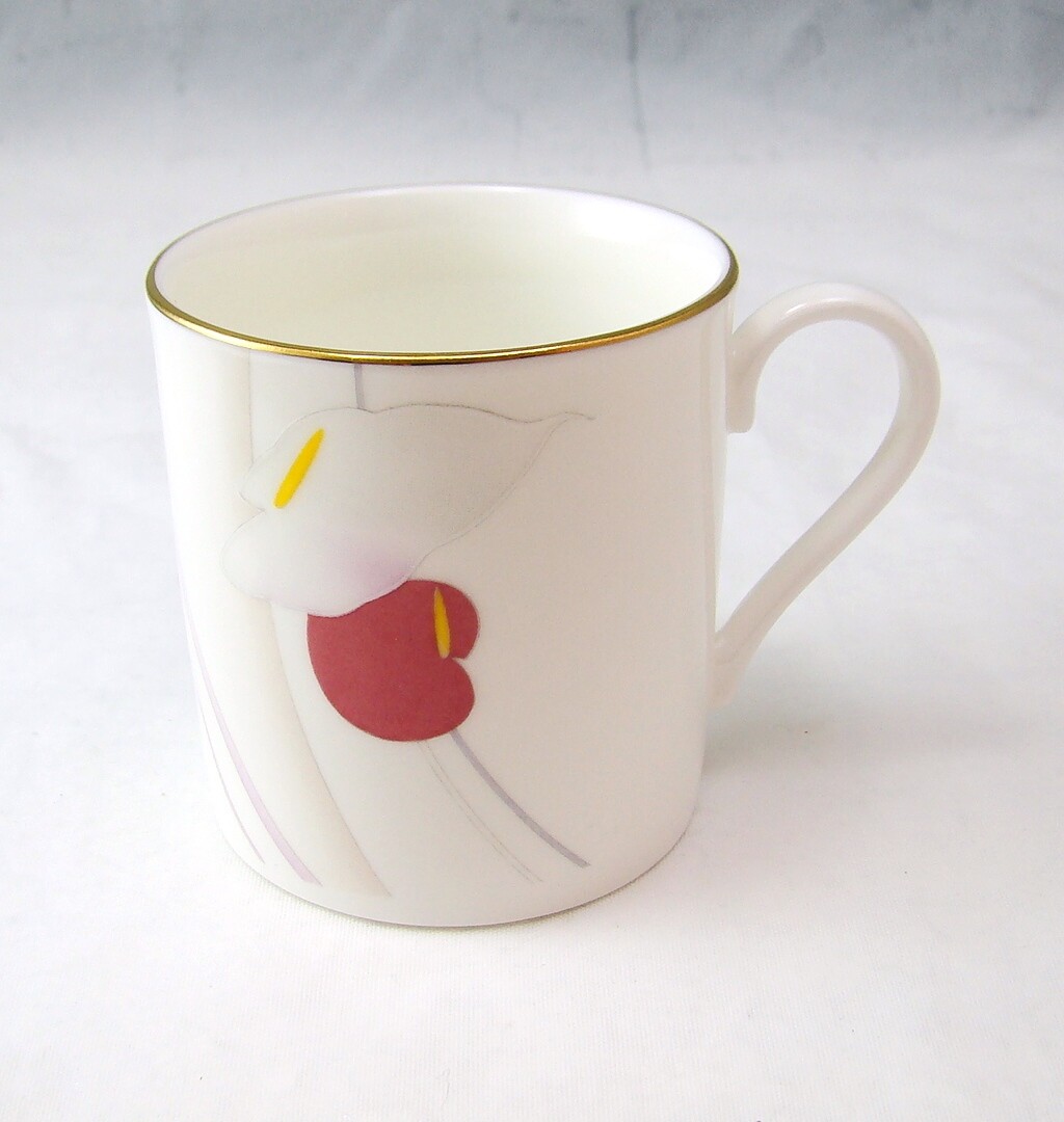Mikasa Bone China ANTHURIUM FX007 Demitasse Cup & Saucer Set(s