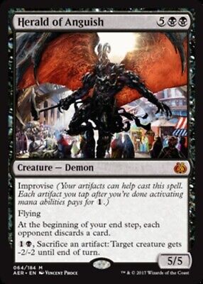 4 Herald of Anguish Black Aether Revolt Mtg Magic Mythic Rare 4x x4