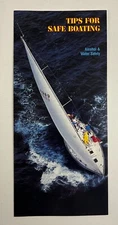 1993 Alcohol Water Safety Drunk Safe Sailing Boating Busch Beer Vintage Brochure