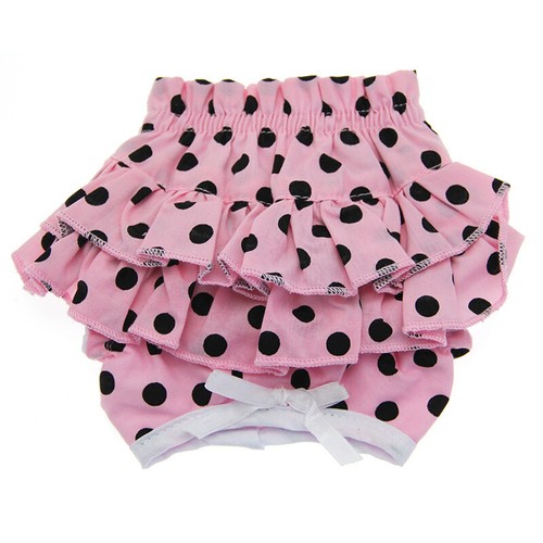 Clearance Sale Dog Panties Soft Cotton Ruffled Washable Doggie Design All Colors - Picture 15 of 18