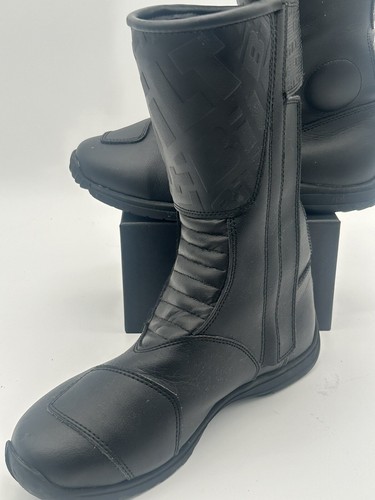 BILT HIPORA BLACK MOTORCYCLE BOOTS WATERPROOF & BREATHABLE WOMENS Size 7 - Picture 3 of 10