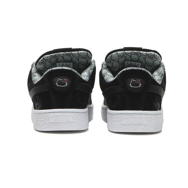 【PUMA】SUEDE XL HELLO KITTY BK/LIGHT MOSS 国内発送 Puma WMNS Hello Kitty Suede XL Puma Black Light Moss 402381
