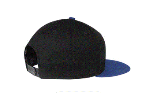 Cappello/cappello bianco New Era NE400 9Fifty nero/tesa piatta reale schienale a scatto - Foto 3 di 4
