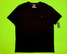 TOMMY HILIGER T-shirt uomo manica corta X-LARGE nera con cotone bianco, rosso NUOVA