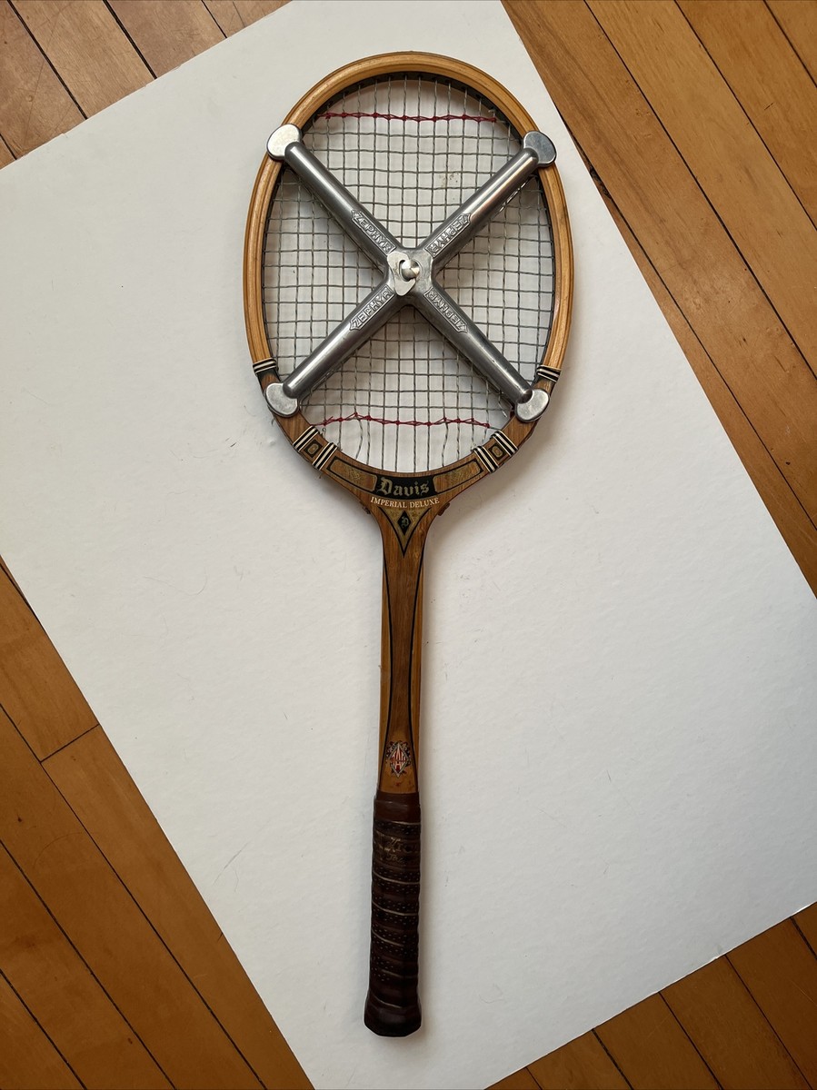 TAD DAVIS CLASSIC Ⅲ　ヴィンテージ　木製テニスラケット Tad Davis Vintage Imperial Deluxe Wood Tennis Racquet Leather Wrap