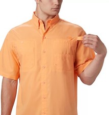 Chemise Columbia PFG Clemson Tigers XL Super Tamiami L/S à