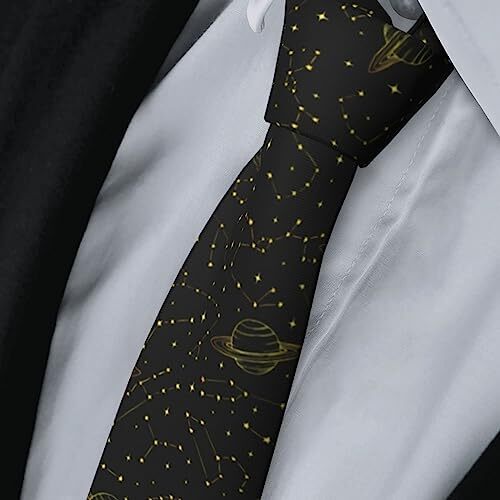 Funny Tie For Men Boys, Novelty Skinny Men’s Necktie Fashion Narrow Wide Space - Picture 5 of 6
