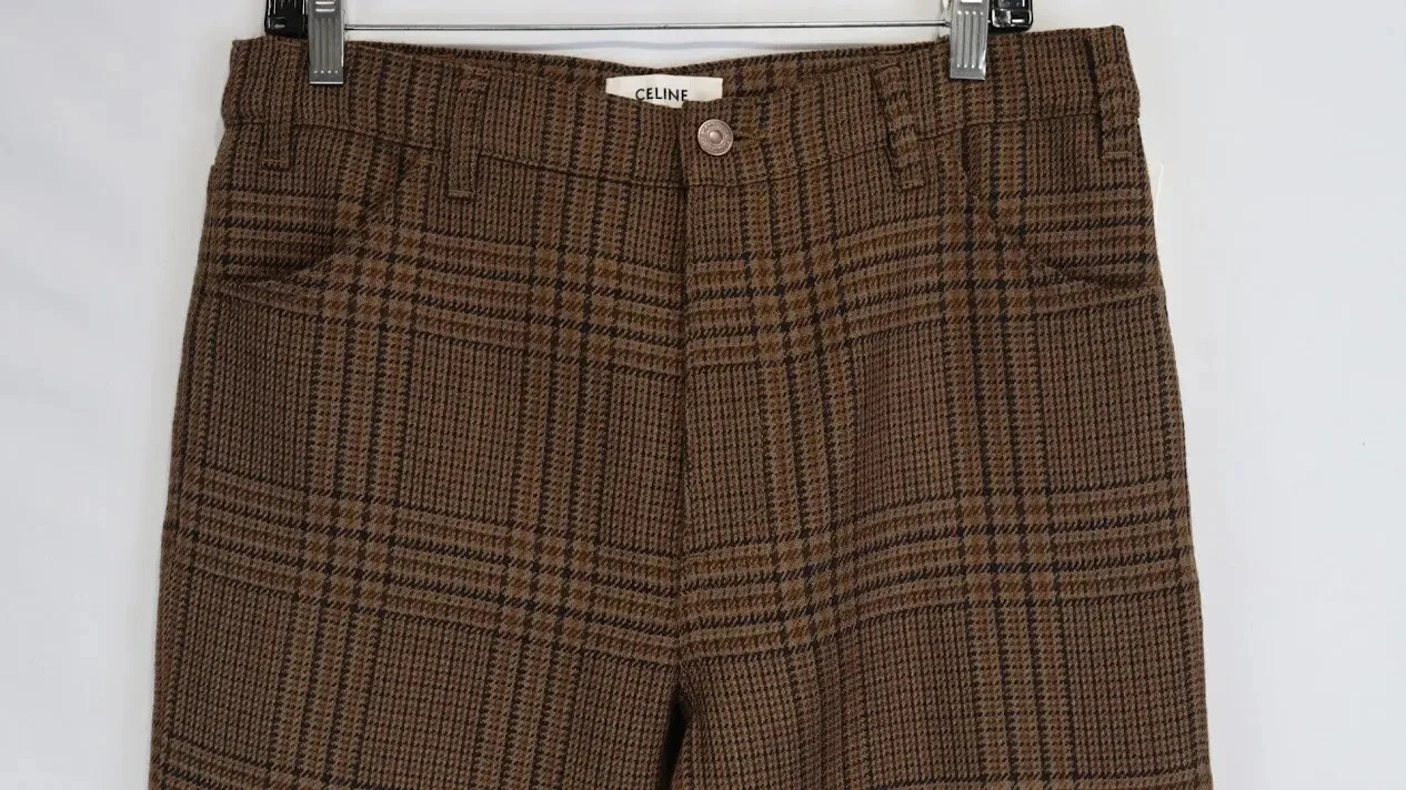 Pantalone Celine marrone nuovo con etichetta 31