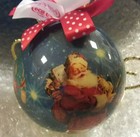 Vintage 1993 COCA COLA Santa Clause Christmas Ornament ~ 3” Ball ~ Coke Brand — photo 3
