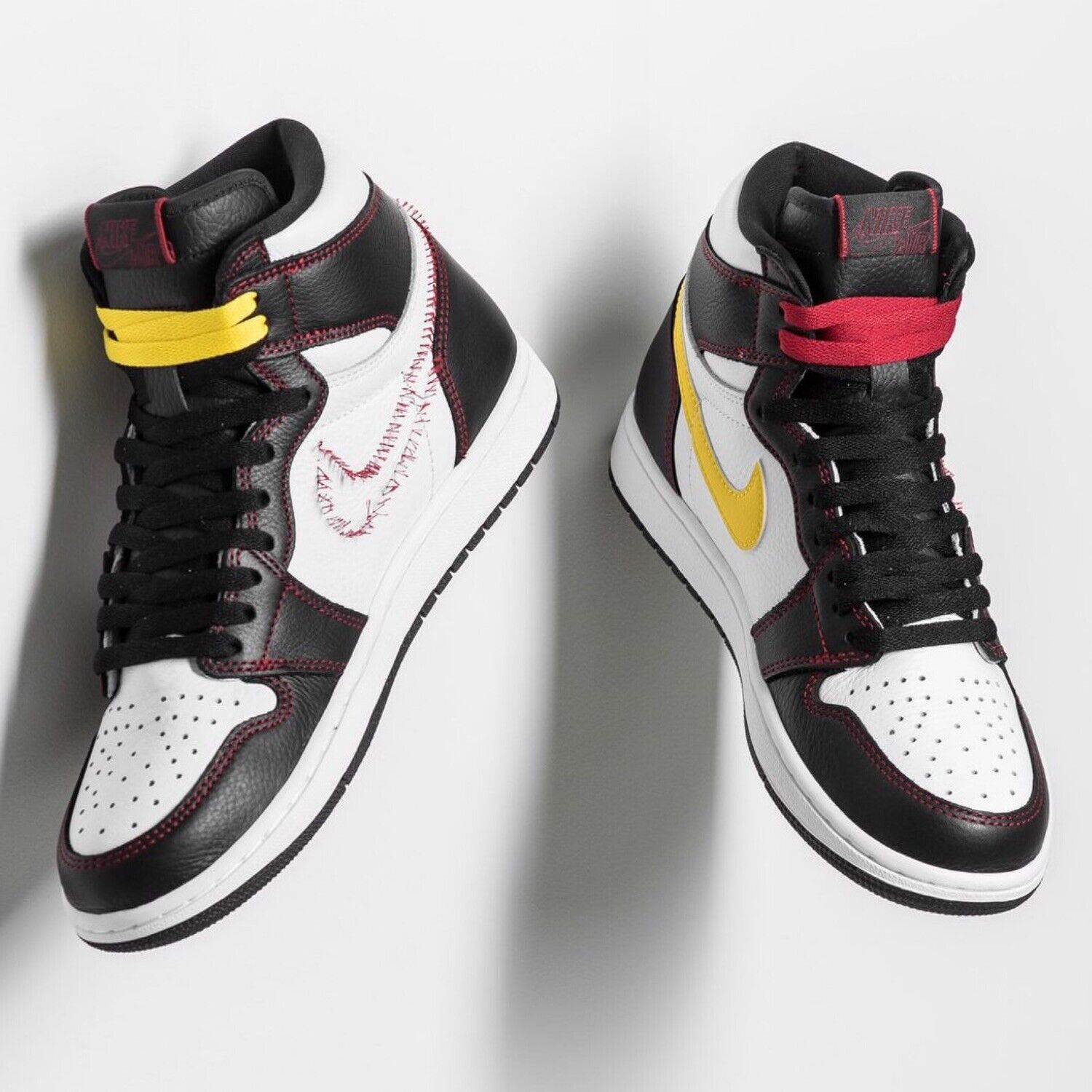 Nike Air Jordan 1 Retro High OG Defiant Black Red Yellow MultiColor Men's  11.5