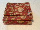 Ralph Lauren Twin Duvet 2 Shams Isla Menorca Scroll Rust Red Gold Earth Tones