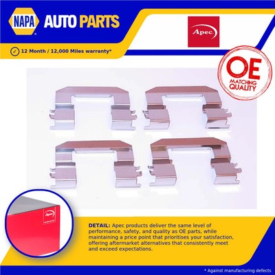 Brake Pad Fitting Kit fits HYUNDAI i30 GD 1.4D Front 2011 on D4FC Apec Quality