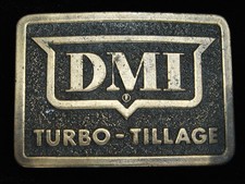 QF01144 VINTAGE 1981 DIM TURBO-TILLAGE FARMING AGRICULTURE BELT BUCKLE