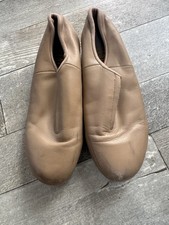 Tan Bloch Leather Tap Shoes Size 5.5 Slip On