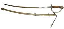Original 1800's US Military Army Officer Named Sword & Scabbard