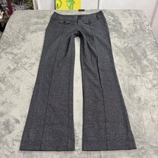 VTG Y2K Guess Jeans Low Rise Grey Plaid Flare Leg Dress Pants Trousers 24