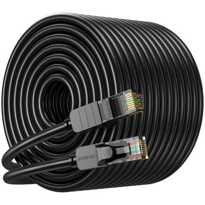 Cat 6 Ethernet Cable 250 ft, Indoor/Outdoor 26awg UTP High Speed 10Gbps Inter...