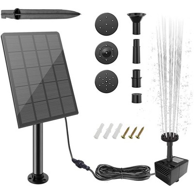 Solar Springbrunnen Teichpumpe Wasserpumpe Garten Brunnen Vogelbad Deko