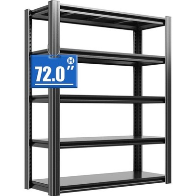 Schwerlastregal 5 Etagen Metallregal Kellergarage, Belastbar bis 1000 kg, Sch...