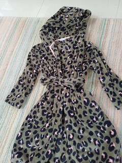 M&S Girls' Animal Print Dressing Gown Age 8 9