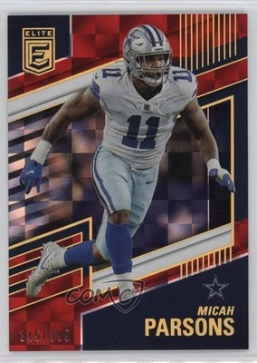 2022 Panini Donruss Elite Red 345/399 Micah Parsons #7 0h6x