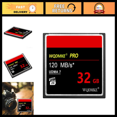 32GB CF Memory Card UDMA 120MB/s High-Speed Camera Storage for Photography