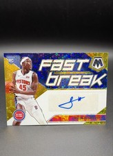 2019-20 Panini Mosaic - Fast Break Autographs Sekou Doumbouya #FB-SKD Gold Prizm