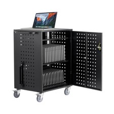 VEVOR Charging Cart Mobile Locking Charging Cart 36 Devices for Laptop  Tablet