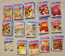 Ferry Morse Flower Plant Seeds - non gmo (Assorted Lot of 182)